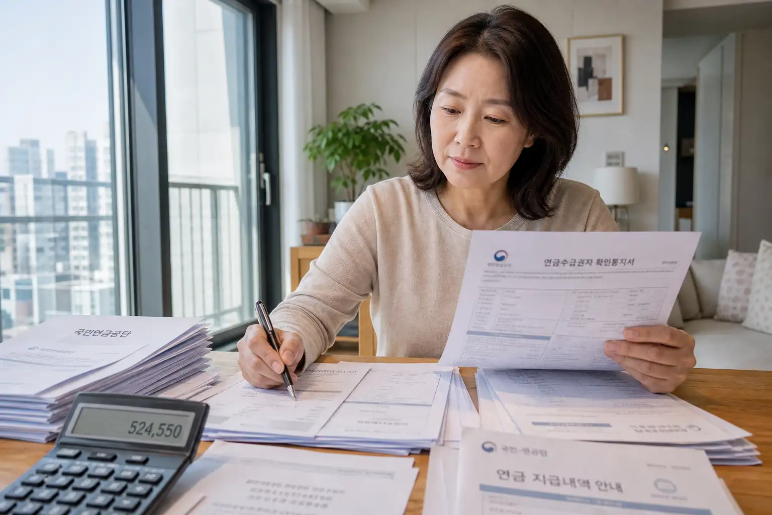국민연금 60만 원 넘게 받으면 기초연금 깎일까 — 2026년 524,550원 기준 확인법
